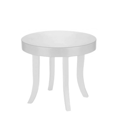 圓桌(白色+白桌腳)