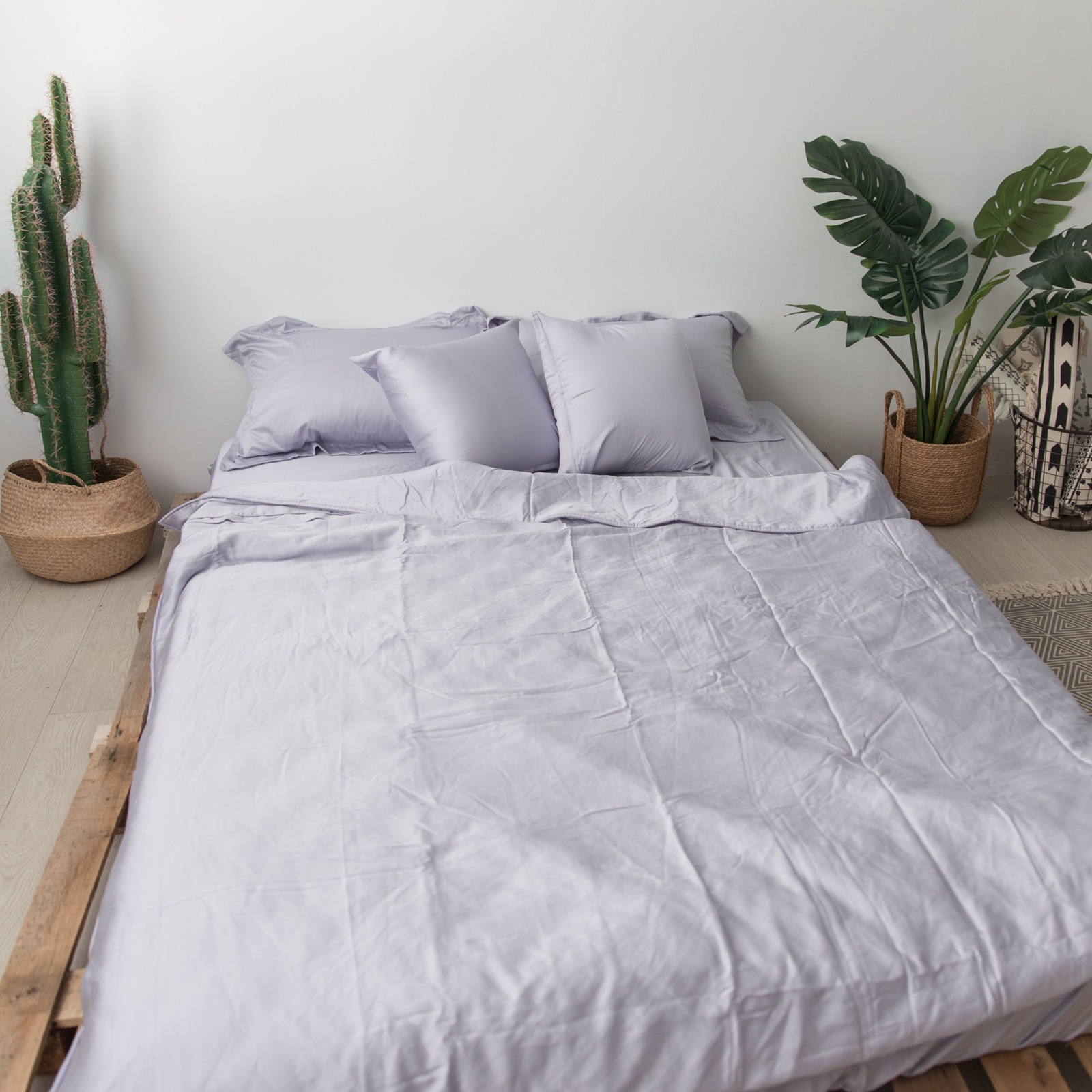 單人(3.5X6.2尺) 60天絲床包枕套三件組-紫荊情懷