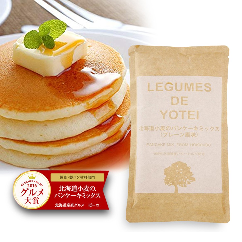 【北海道LEGUMES DE YOTEI】小麥鬆餅粉〈天然原味180g/包〉