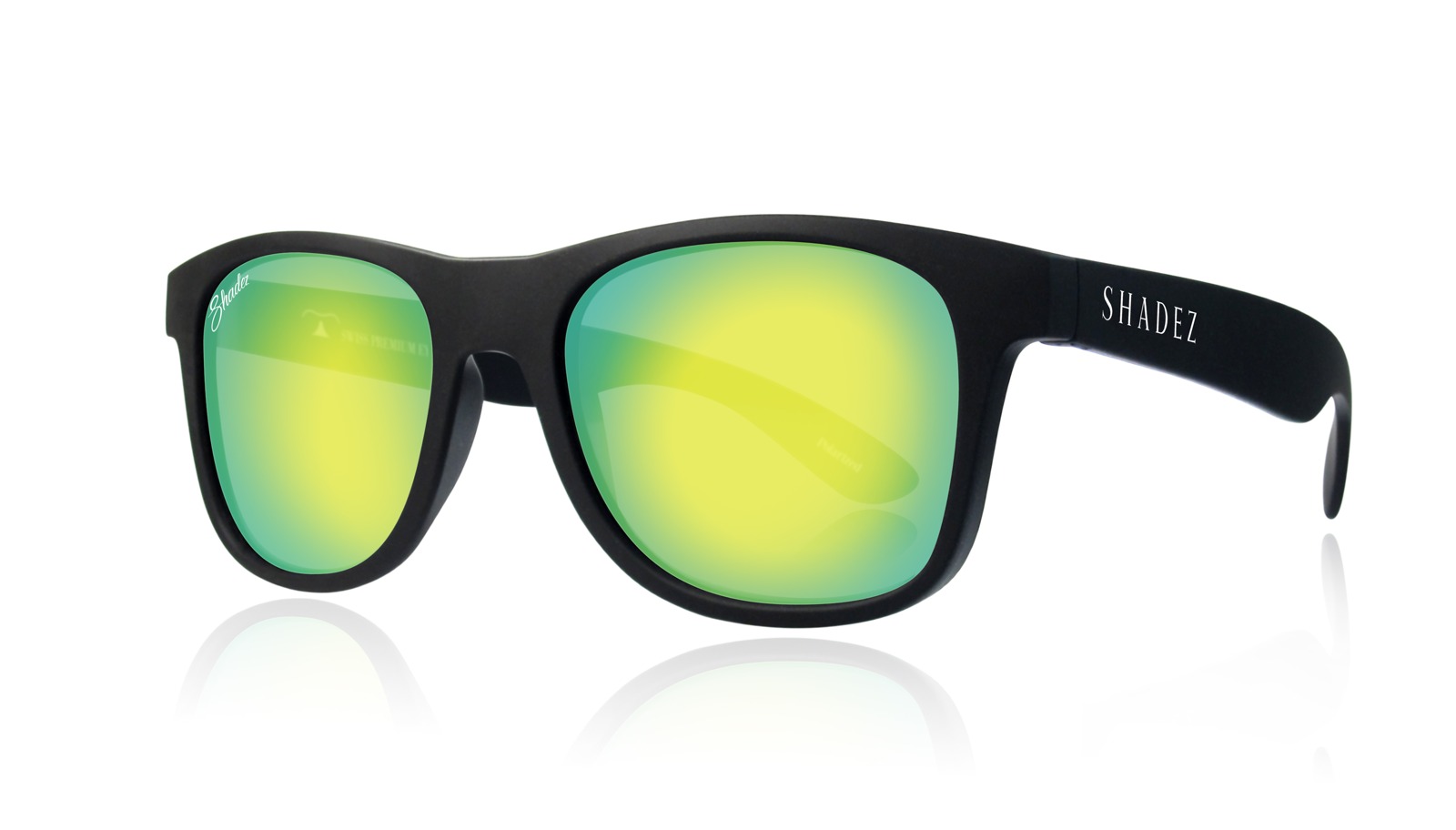 【瑞士SHADEZ】成人太陽眼鏡〈頂級偏光款〉-SHZ-205黑框湖水綠