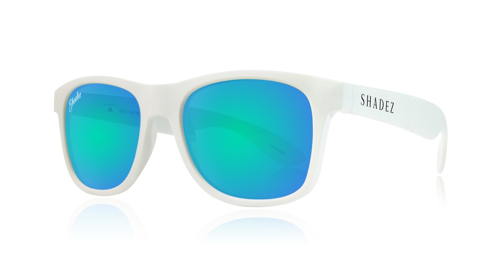 【瑞士SHADEZ】成人太陽眼鏡〈頂級偏光款〉-SHZ-206白框天空藍