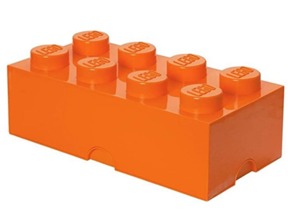 8格收納盒-橘色