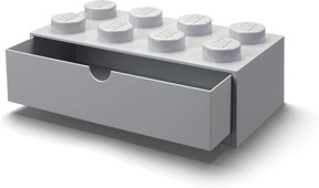 桌上型8格抽屜收納箱-灰色