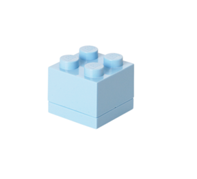 迷你4格收納盒-淺藍(848442025638)