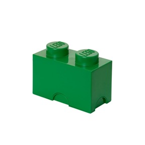 2格收納盒-綠色