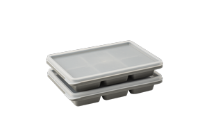 【韓國昌信】SENSE冰箱食品分裝盒(6格)- 灰色