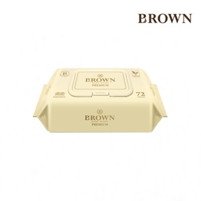 【韓國BROWN】 PREMIUM濕紙巾-蘆薈72抽(含蓋)