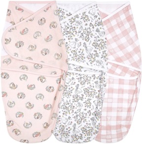 Aden+anais嬰兒舒眠包巾(3入)-迪士尼公主(0-3M)