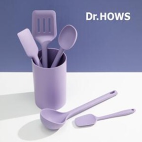 【韓國Dr.HOWS】DAILY 矽膠料理廚具6件組-紫色