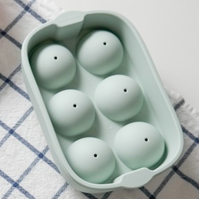 【韓國SILIPOT】矽膠冰球製冰盒(六格)-薄荷綠