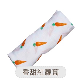 美國 Malabar baby 香甜紅蘿蔔-有機棉包巾(1入)