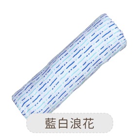 美國 Malabar baby 藍白浪花-有機棉包巾(1入)