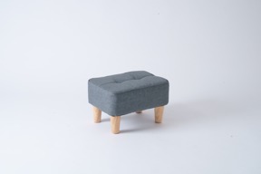 多功能休閒小椅凳碳墨灰(一般沙發布)