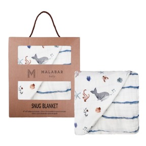 美國 Malabar baby 海之樂章-有機棉被毯