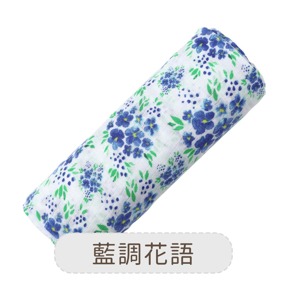 美國 Malabar baby 藍調花語-有機棉包巾(1入)