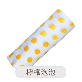 美國 Malabar baby 檸檬泡泡-有機棉包巾(1入)