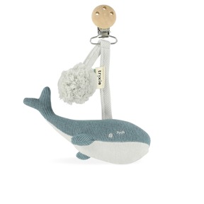 比利時Trixie 恬織有機棉推車玩具-悠游鯨魚