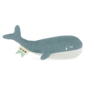 比利時Trixie 恬織有機棉啾啾玩偶-悠游鯨魚
