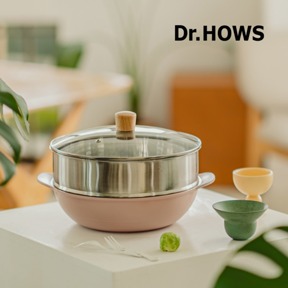 【韓國Dr.HOWS】SUM蒸煮鍋(28cm)-玫瑰粉