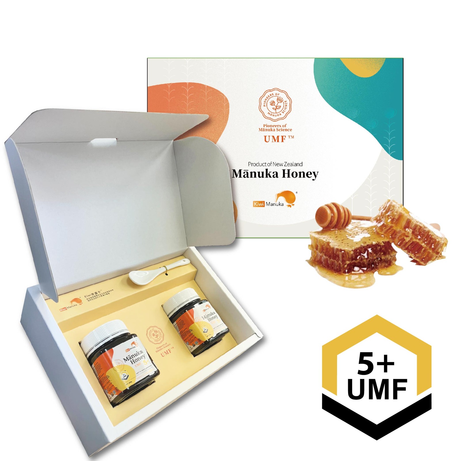 紐西蘭Kiwi麥蘆卡2入UMF 5+禮盒