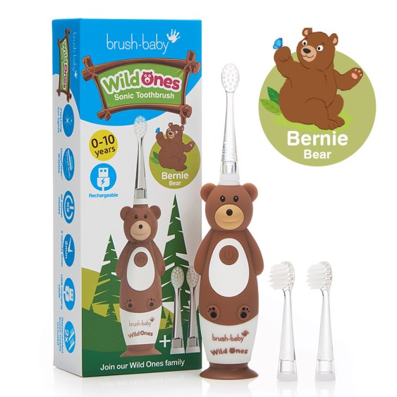 0-10歲 充電式電動牙刷-棕熊