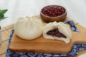 小農紅豆包(純素)(4入/袋)